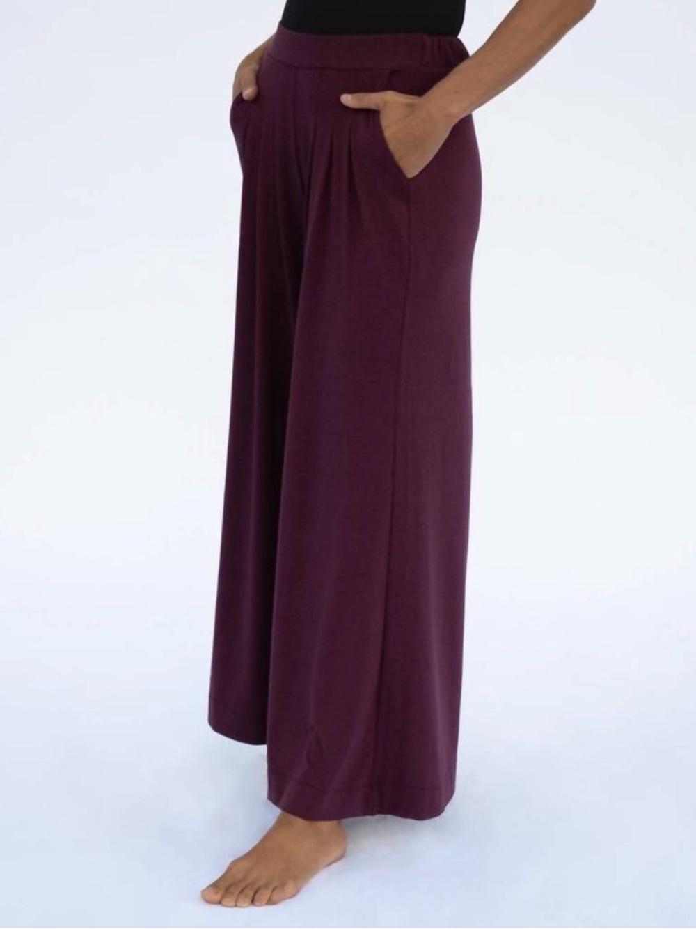 Laird Women's Palazzo Pant - Aubergine - Large - New with tags